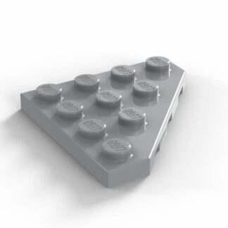 LEGO Part Light Blue Gray Wedge, Plate 4 x 4 Cut Corner