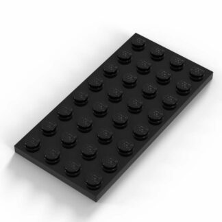 LEGO Part Black Plate 4x8