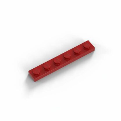 LEGO Part Red Plate 1 x 6