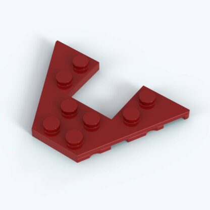 LEGO Part Red Wedge, Plate 4 x 4