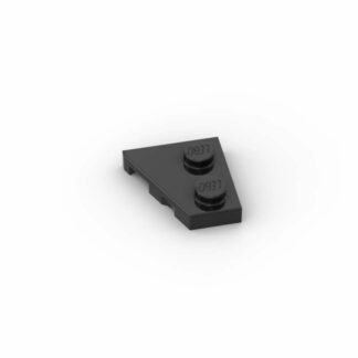 LEGO Part Black Wedge, Plate 2 x 2 Right