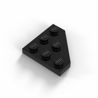 LEGO Part Black Wedge Plate 3 x 3 Cut Corner