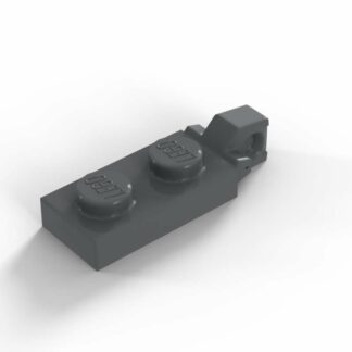 LEGO Part Dark Bluish Gray Hinge Plate 1 x 2 Locking with 1 Finger on End without Bottom Groove