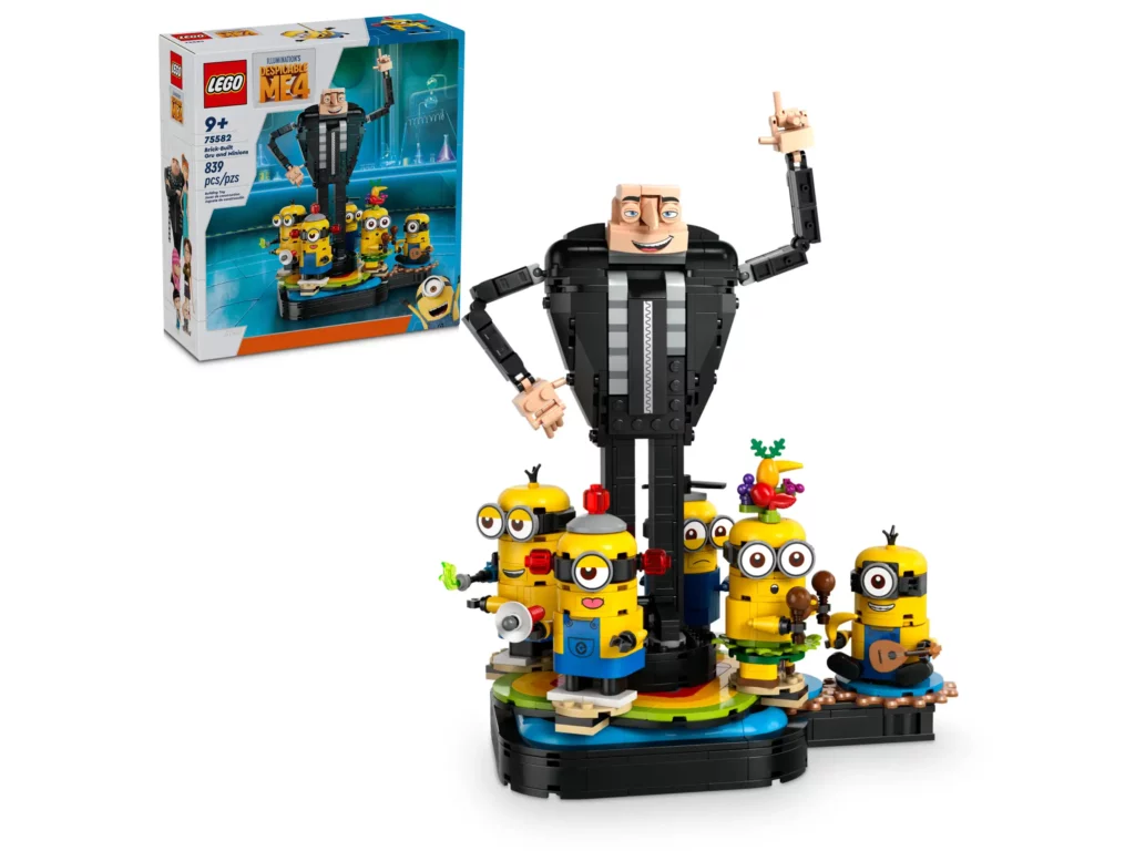 Lego Brick Built Gru and Minions