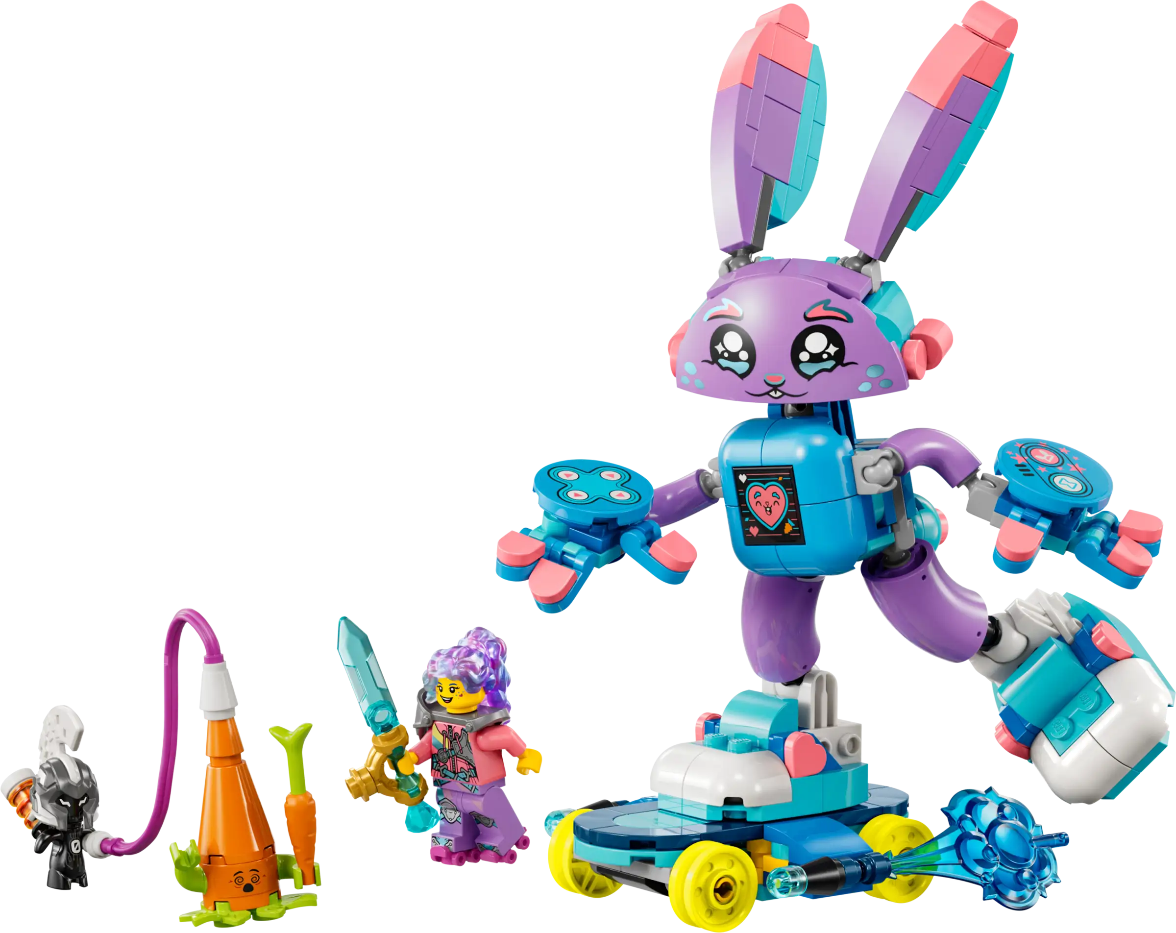 Izzie and Bunchurro the Gaming Bunny LEGO Set