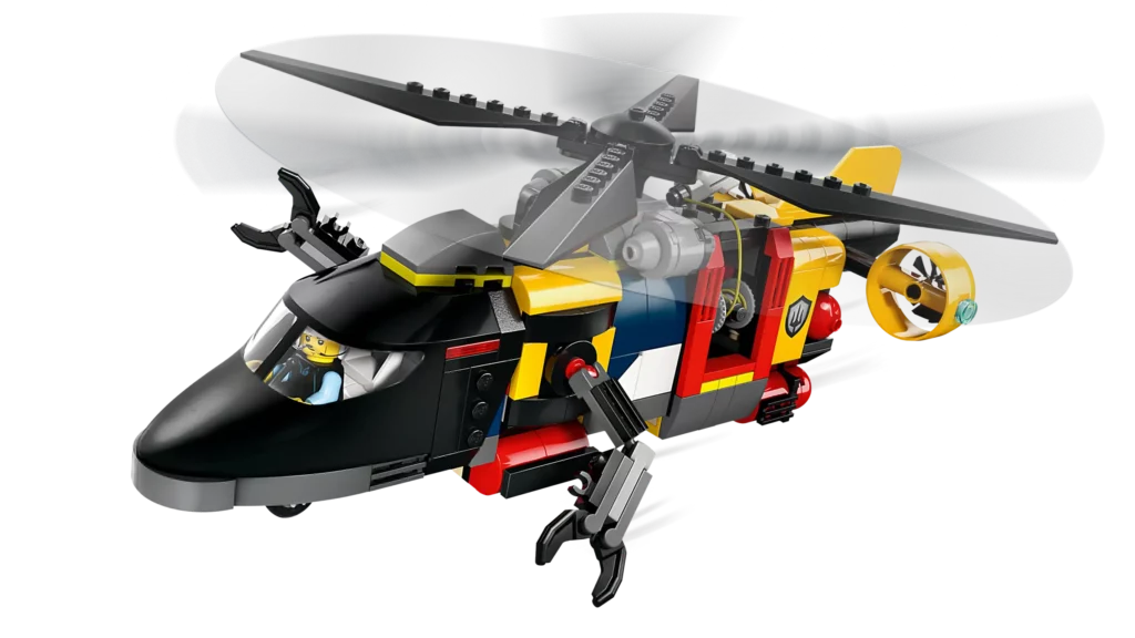 A crazy LEGO Airwolf Helicopoter