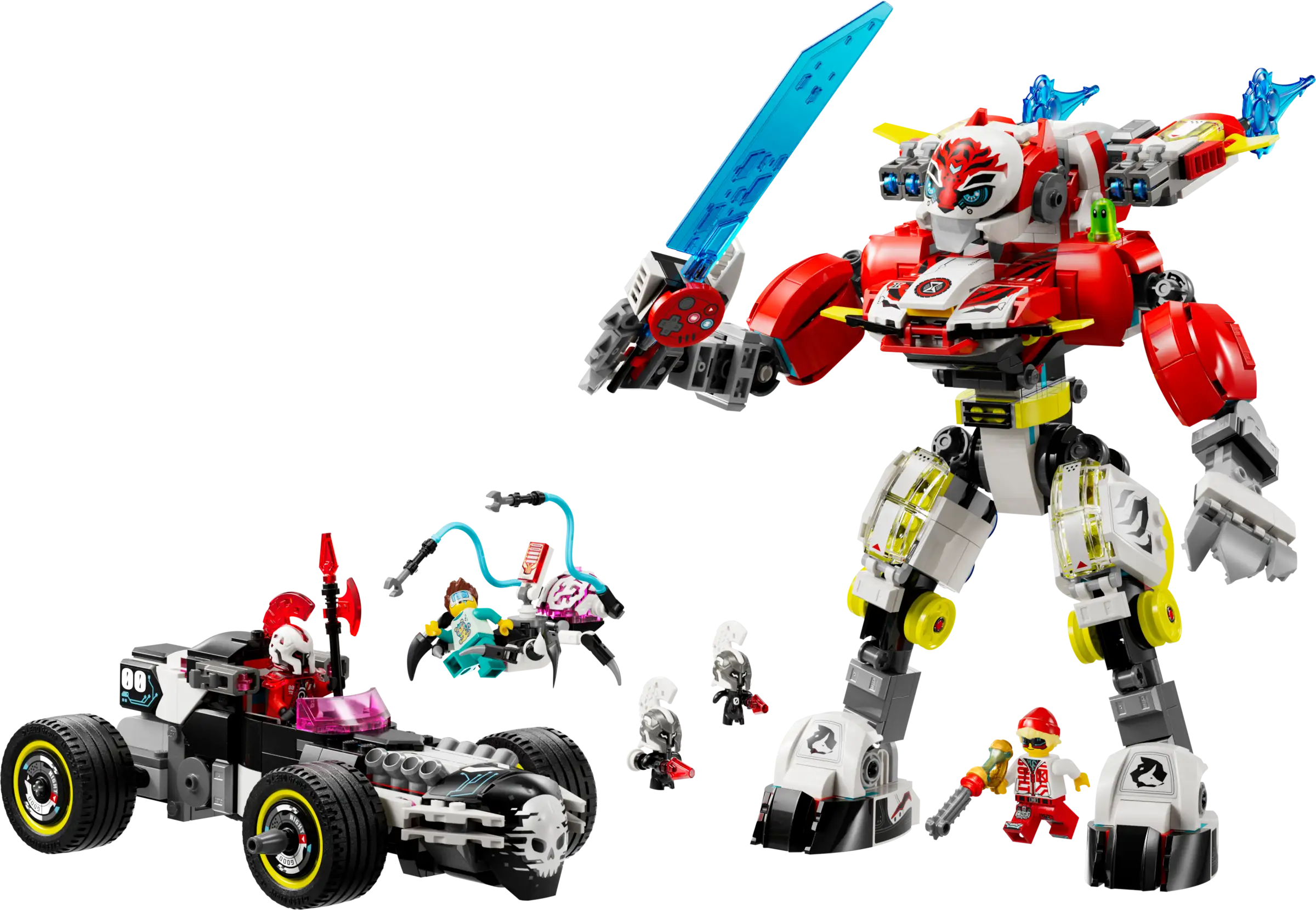 Cooper's Tiger Mech & Zero's Hot Rod Car