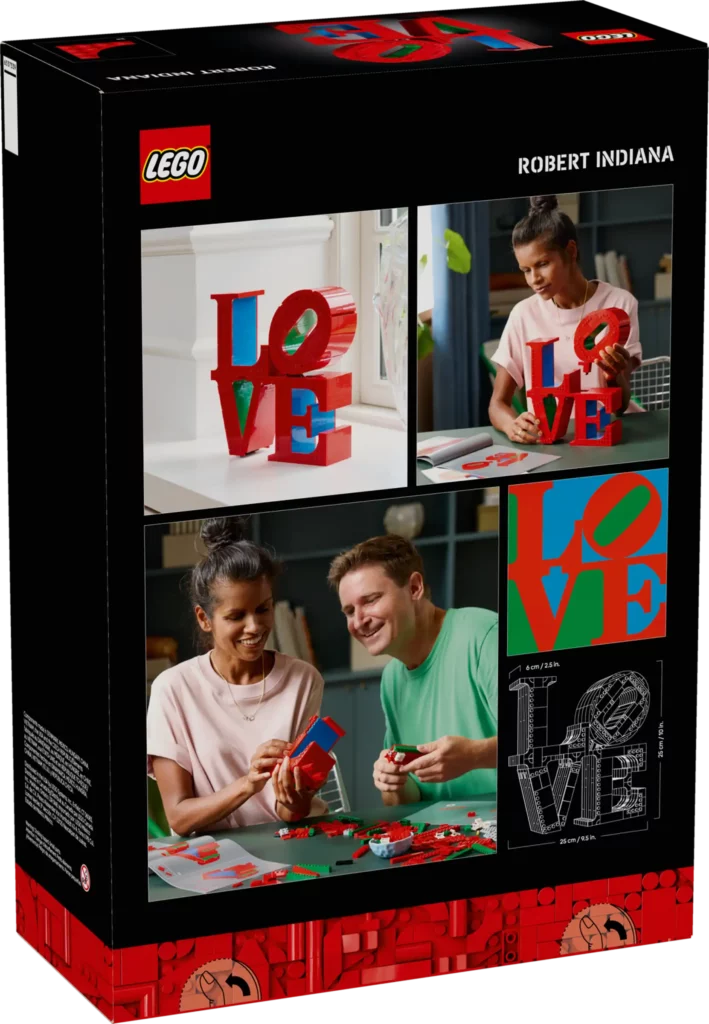 Lego LOVE box back