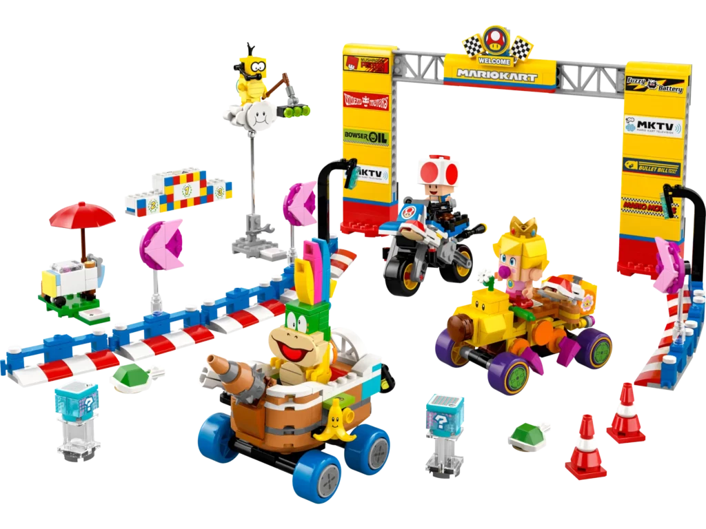 Mario Kart Baby Peach & Grand Prix LEGO Set