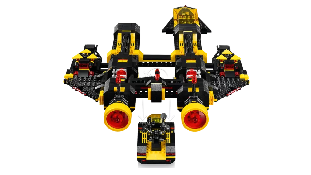 Rear view of the LEGO Renegade Blacktron set