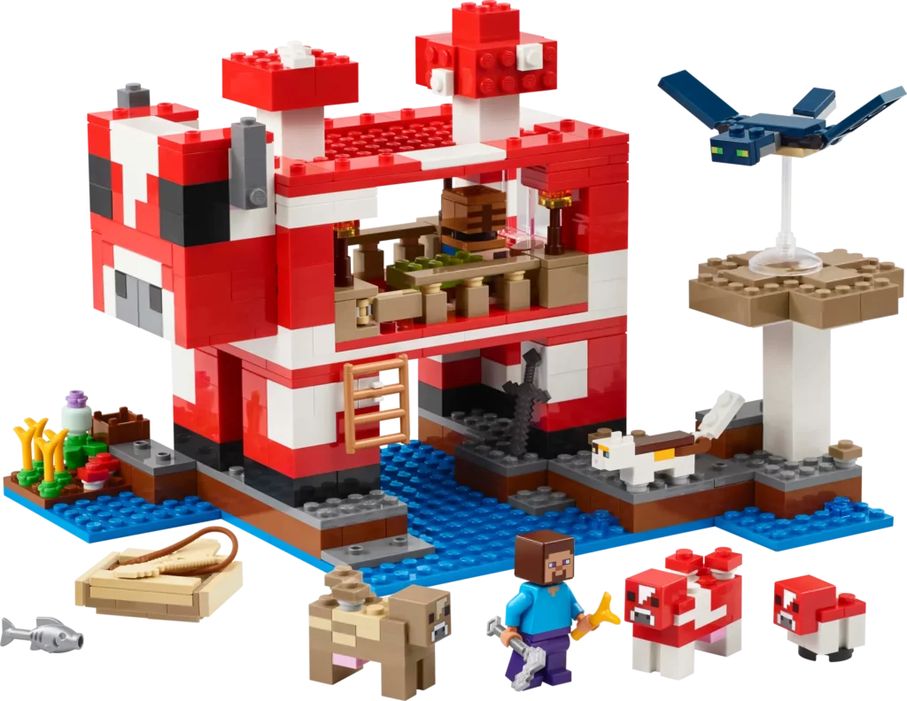 The Mooshroom House LEGO Set