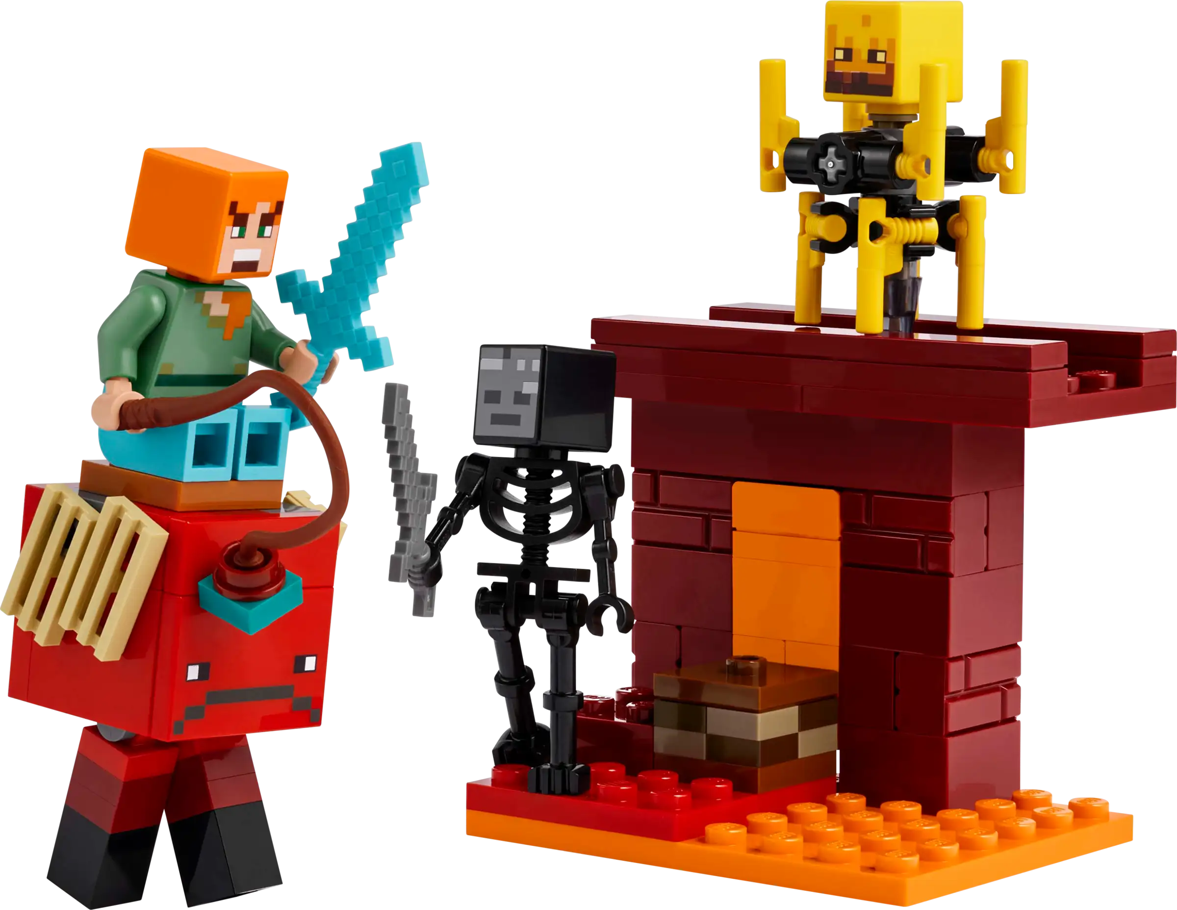 The Nether Lava Battle LEGO Set