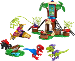 Spidey and Gobby's Raptor Battle at Tree House HQ LEGO Set