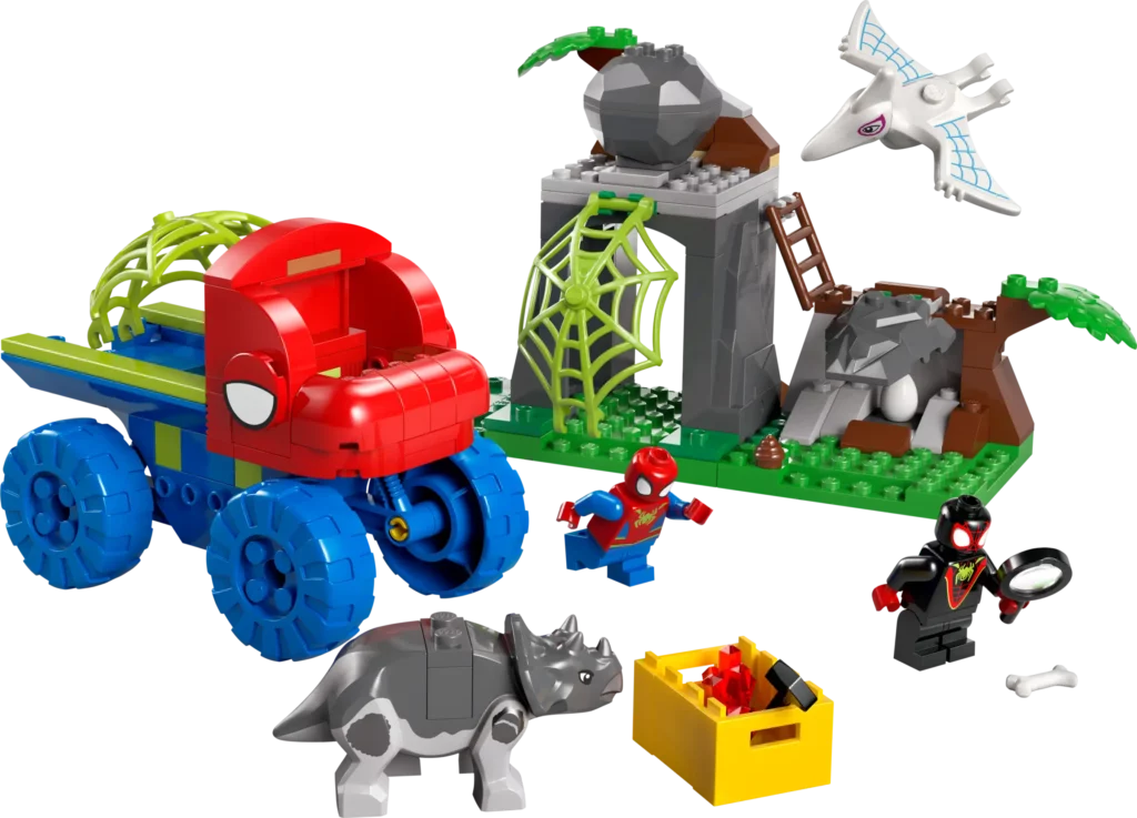 Team Spidey Dino Crawler Rescue LEGO Set