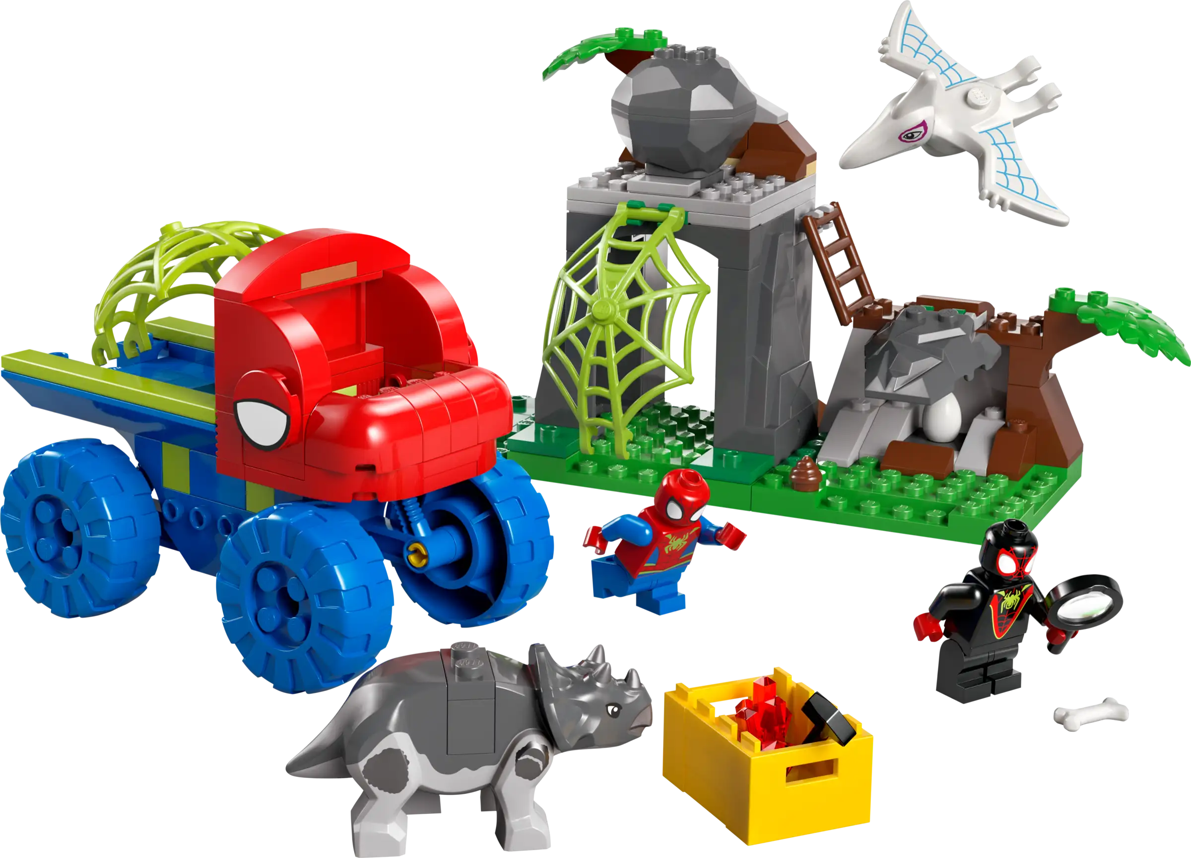 Team Spidey Dino Crawler Rescue LEGO Set